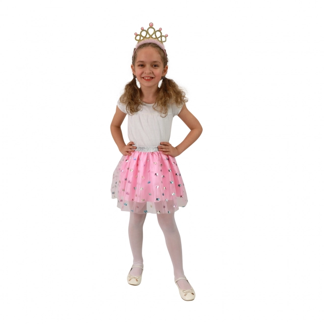 Kinderkostuum tutu rok prinses met haarband