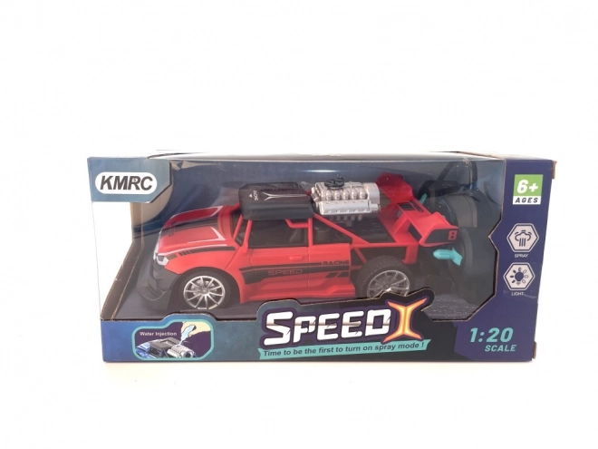 RC auto 1:20 met rookeffect rood