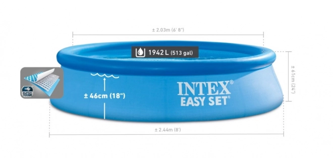 Inflatable Pool Intex Easy Set 244x61 cm