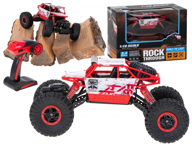 Remote Control Rock Crawler Car – Red