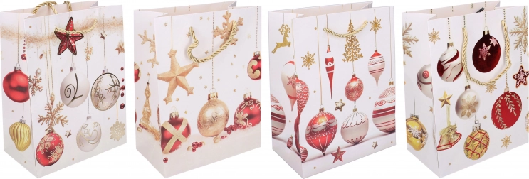 Sac cadeau de Noël L 32 × 41,5 × 12 cm