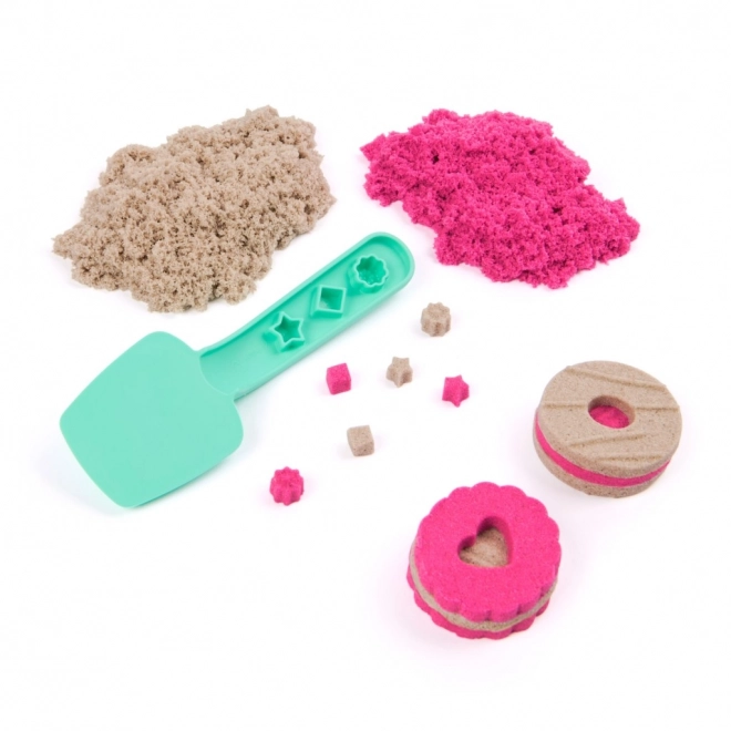 Kinetisch zand voor het maken van taartjes