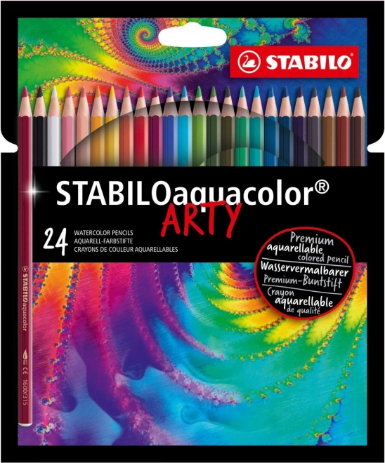 Set of Watercolor Pencils Stabilo Aquacolor Arty 24 pcs