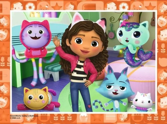 Puzzle 4 in 1 Gabby's Cat House 12/16/20/24 Pieces