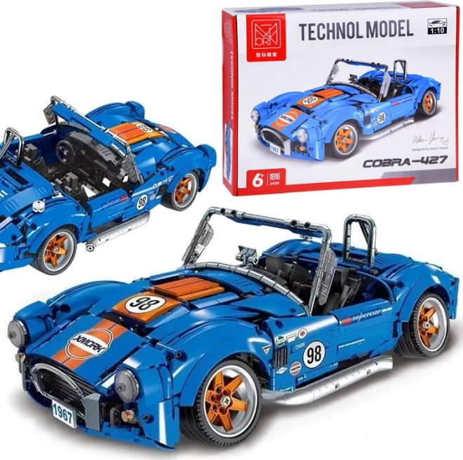 Technical building kit car Cobra 427 – sports model with 1816 pieces