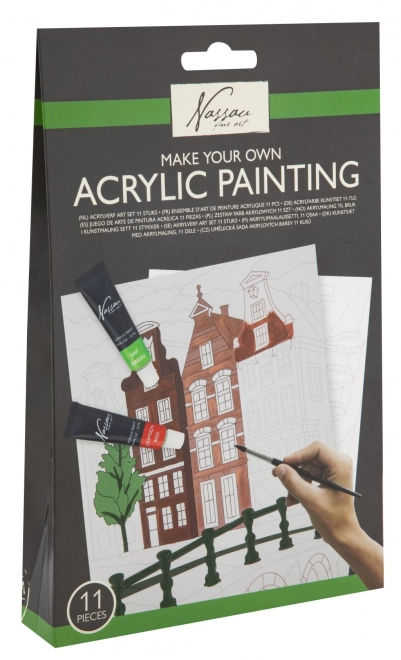 Acryl schilder set - 4 verschillende motieven