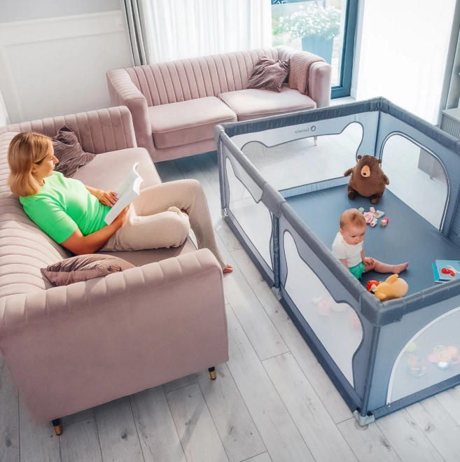 Parc pour enfants Lionelo Willow en couleur sable beige