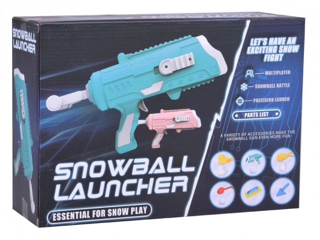 6-in-1 Set für Schneebälle mit Pistole und Formen für Kinder