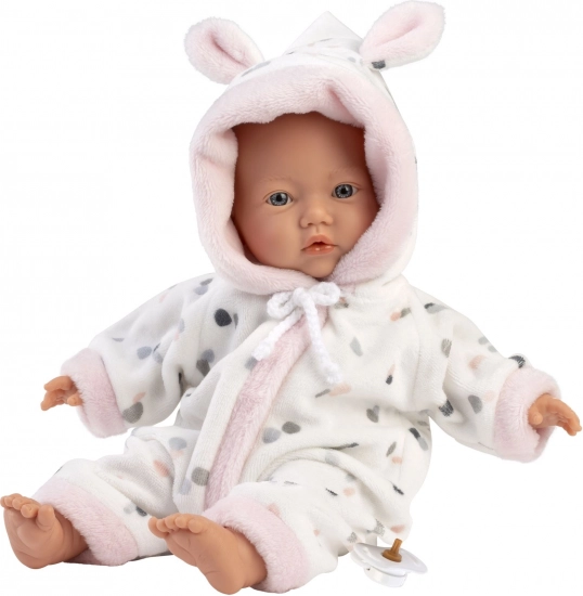 Realistische babypop LITTLE BABY met zacht stoffen lichaam 32 cm