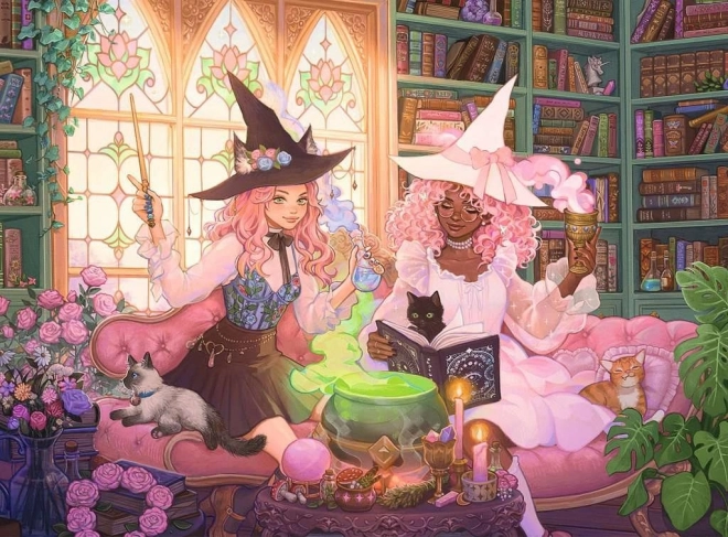 RAVENSBURGER puzzle Bibliothèque enchantée, 200 pièces XXL