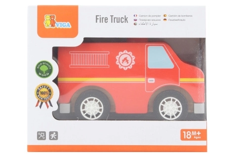 Houten brandweerauto Viga