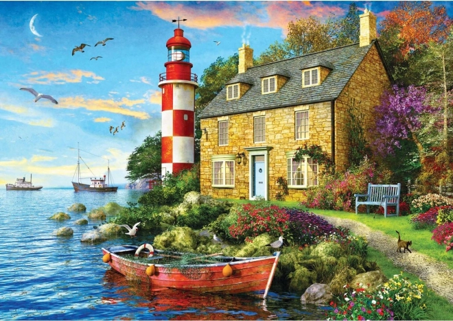 Puzzle La cabane près du phare 104 pièces