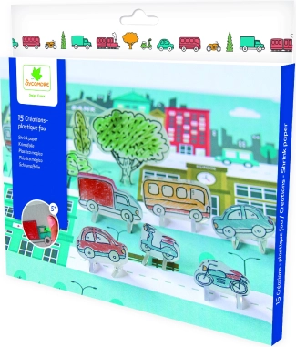 Pockets film rétractable – moyens de transport, kit créatif
