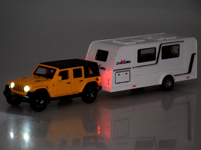 Auto voor vakantie terreinwagen en caravan
