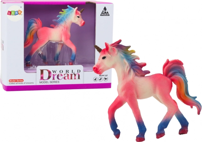 Verzamelfigurine kleine roze eenhoorn 8 cm