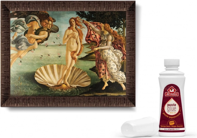 ART PUZZLE Puzzle with frame and glue 3in1 1000 pieces – Birth of Venus