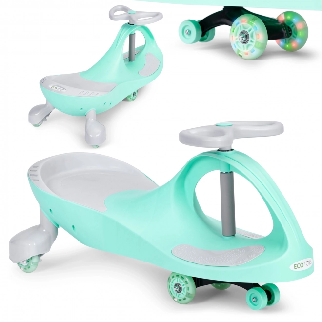 Wiggle Car met lichtgevende wielen groen ECOTOYS