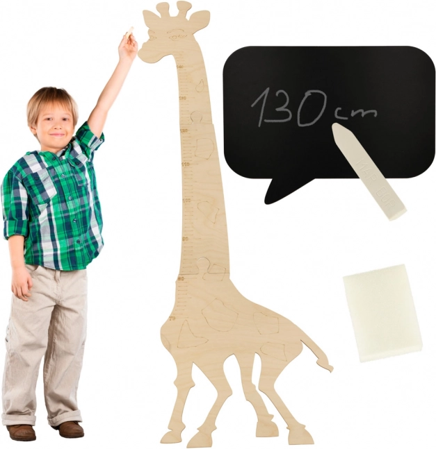 Wooden Giraffe Growth Chart 125 cm