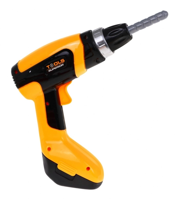 Interactive cordless drill with sounds