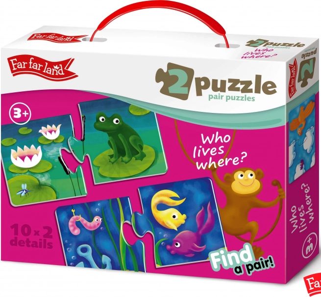 Far Far Land Puzzle Animal Matching Houses