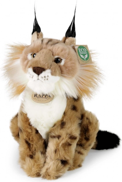 Plush Lynx Sitting 23 cm eco-friendly