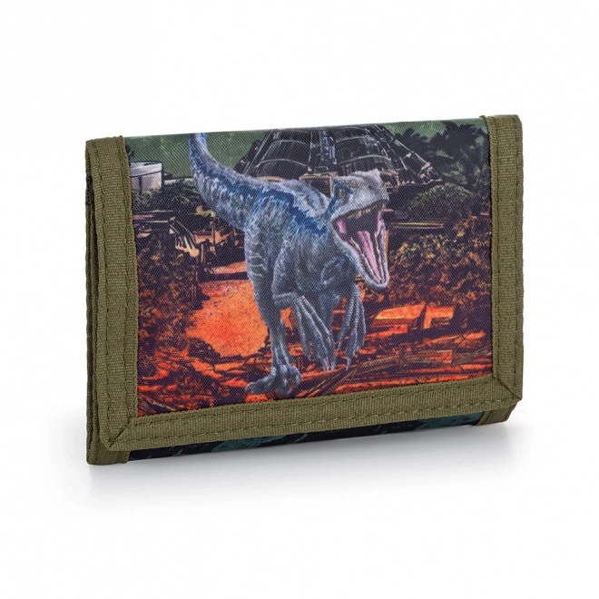 Kinder textielen portemonnee met Jurassic World-motief