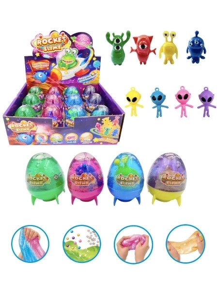 Slime scintillant avec extraterrestre