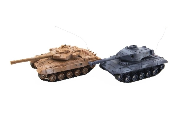 RC Tankgevecht met oplaadbare kit met geluid en licht 27MHz/40MHz