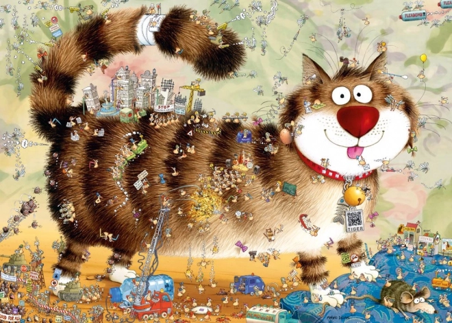 Puzzle Sur le chat 1000 pièces HEYE