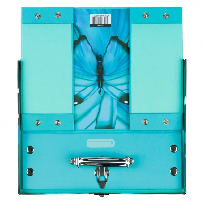 BAAGL Opvouwbare schoolkoffer Butterfly met beslagen randen