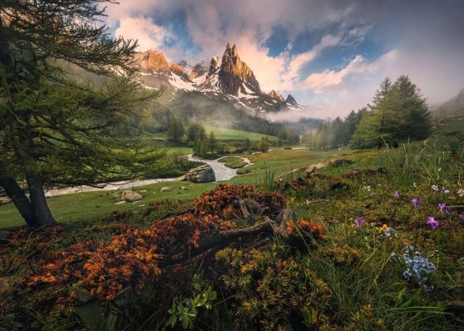 Puzzel Clarée-vallei, Alpen 1000 stukjes