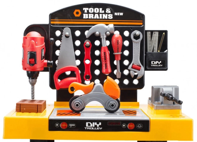 Werkplaats Speelgoed Tool & Brains voor kinderen met 39 stuks