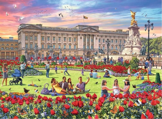 Ravensburger puzzle Royal Residences of Great Britain 4x500 pieces