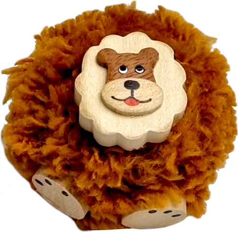 2KIDS TOYS magnet en bois avec pompon – lion