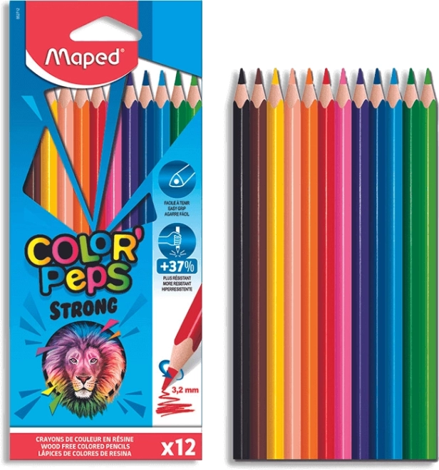 Kleurpotloden Maped Color'Peps Strong - set van 12 stuks