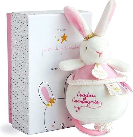 Gift Set – Plush Pink Bunny with Melody 14 cm