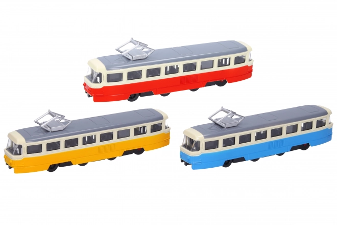 Tram metalen met effecten 16 cm