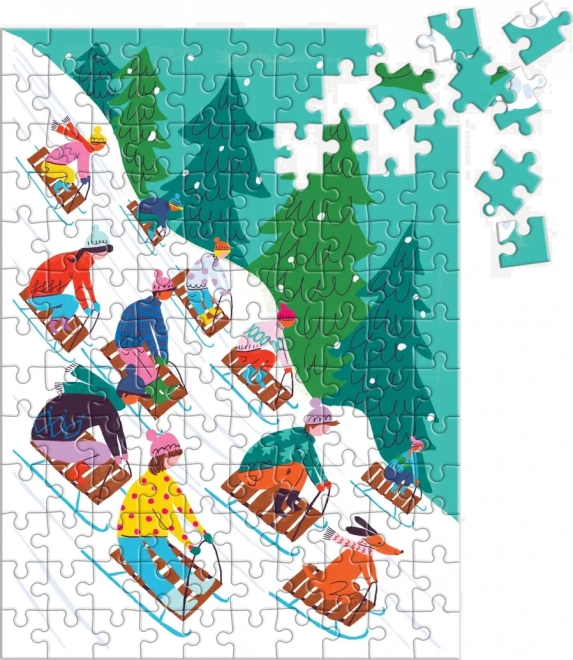 Mini Puzzle Sledding - 100 pieces