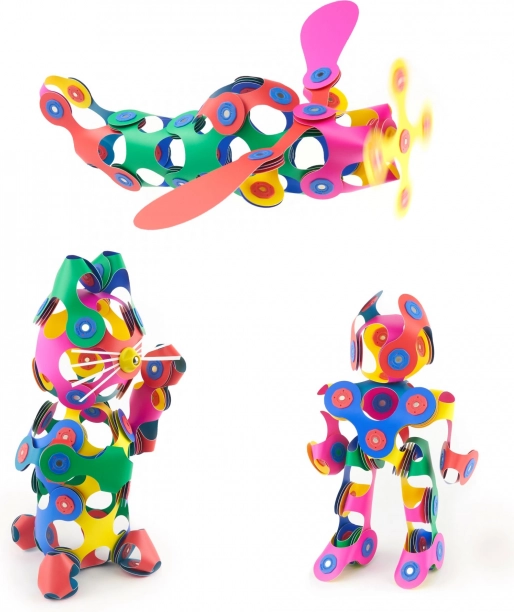 Cubes magnétiques Clixo Super Rainbow, 60 pièces
