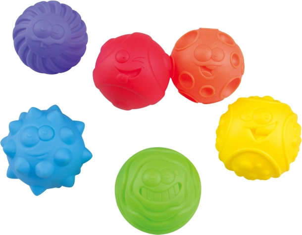 Set van 6 getextureerde ballen