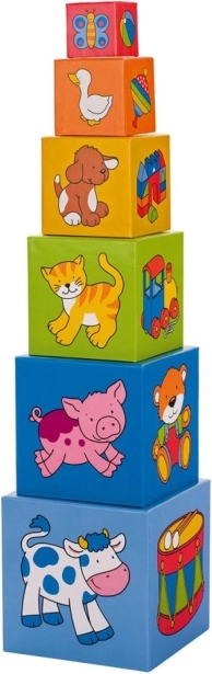Stacking Tower of Picture Blocks GOKI