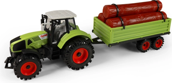 Traktor mit Holzanhänger 45 cm