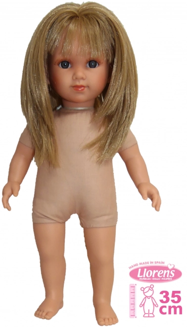 Llorens Elena realistische Puppe mit weichem Stoffkörper 35 cm