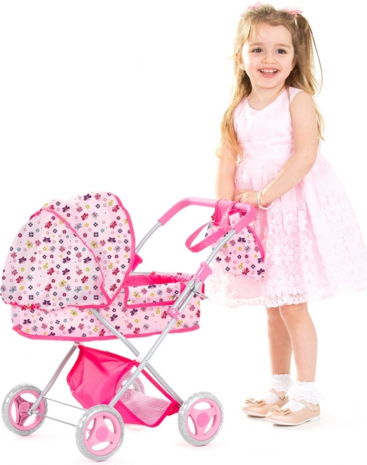Diepe poppenwagen Dora Butterflies