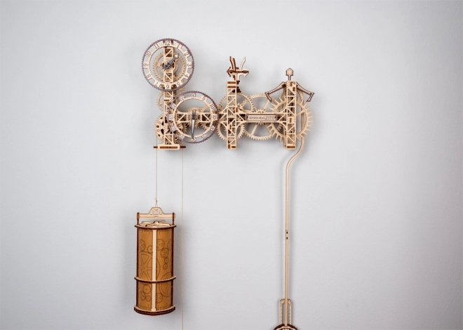WOODEN CITY 3D puzzel Steampunk wandklok 269 onderdelen