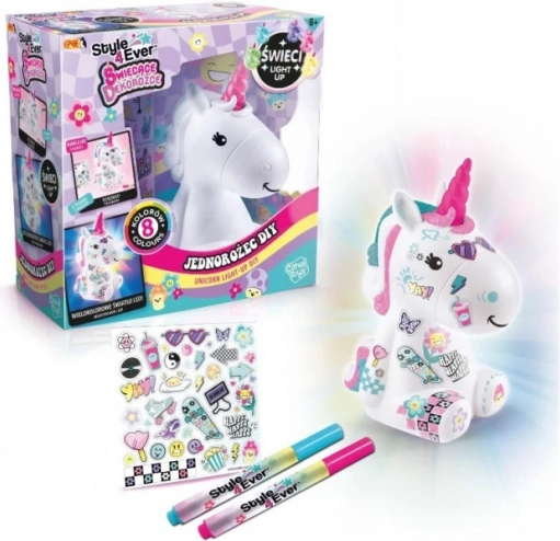 Leuchtende Dekoration – DIY-Set Einhorn