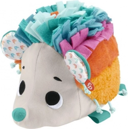 Fisher-Price Rainbow Hedgehog – sensory plush toy for babies