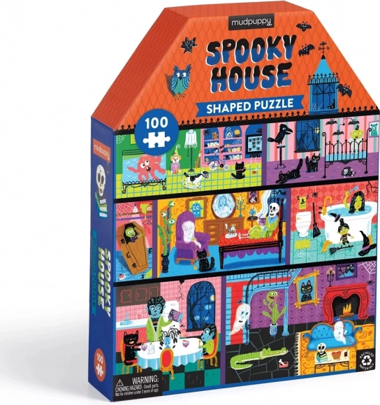 Mudpuppy Spookhuis Puzzel 100 Stukjes