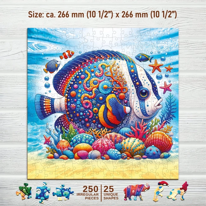 Houten puzzel Exotische vis 250 stukjes