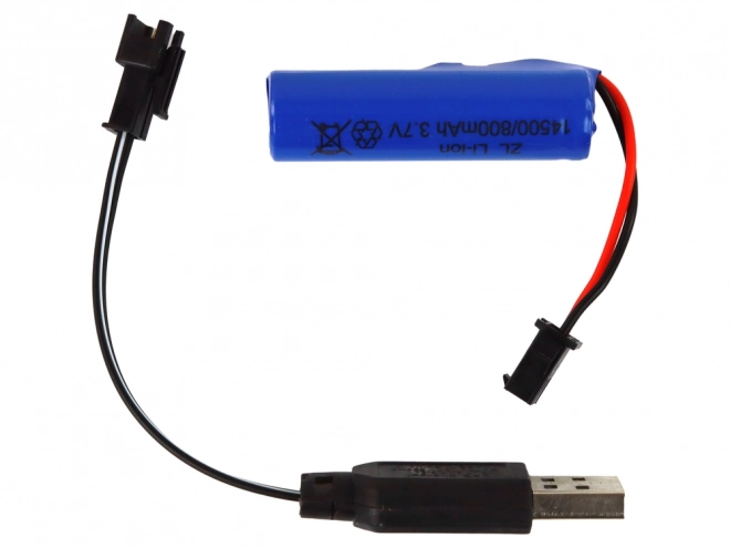 R/C op afstand bestuurbare tank Licht Geluid Marineblauw 1:18 27MHz